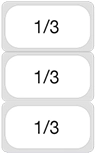 1 x 1/3