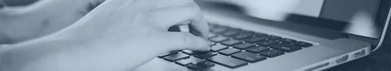 Working at computer